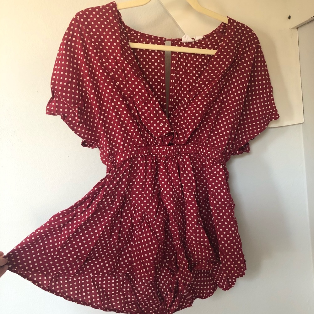 Some Days Lovin polka dot romper
